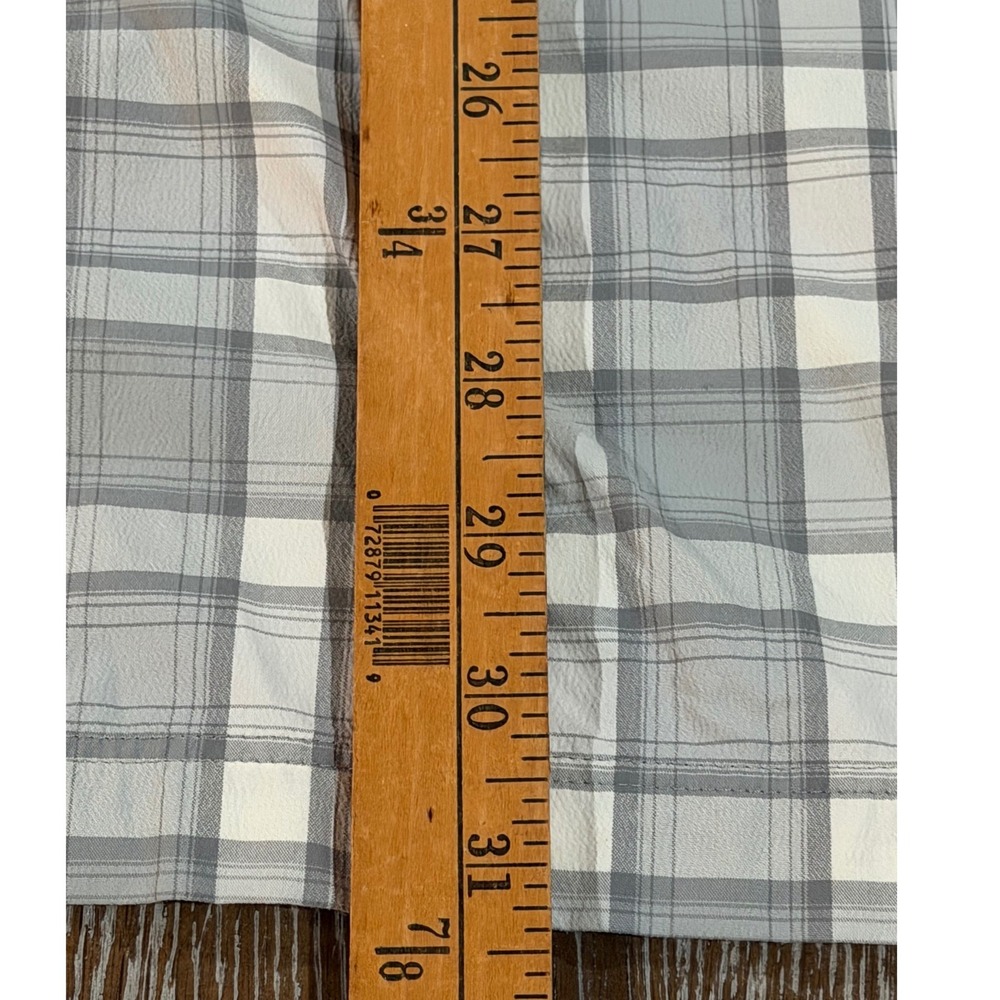 Under Armour Fish Hunter Plaid Long Sleeve Shirt Grey White 1290746 Mens 2XL - Picture 5 of 8